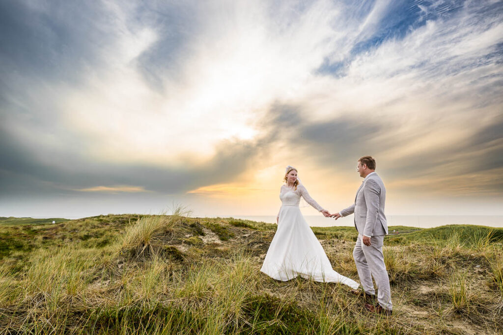 Hochzeitsfotograf Sylt Brautpaarportrait Kampen Düne