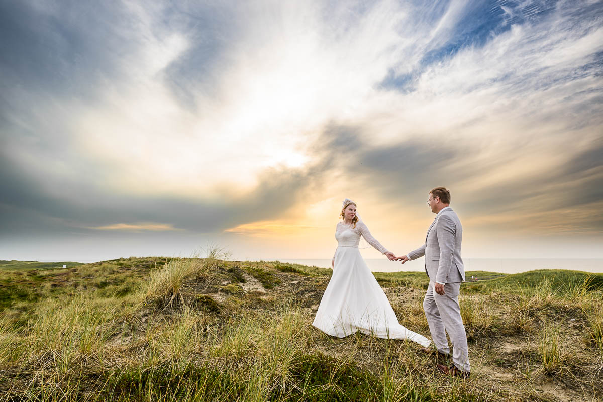 Hochzeitsfotograf Sylt Brautpaarportrait Kampen Düne