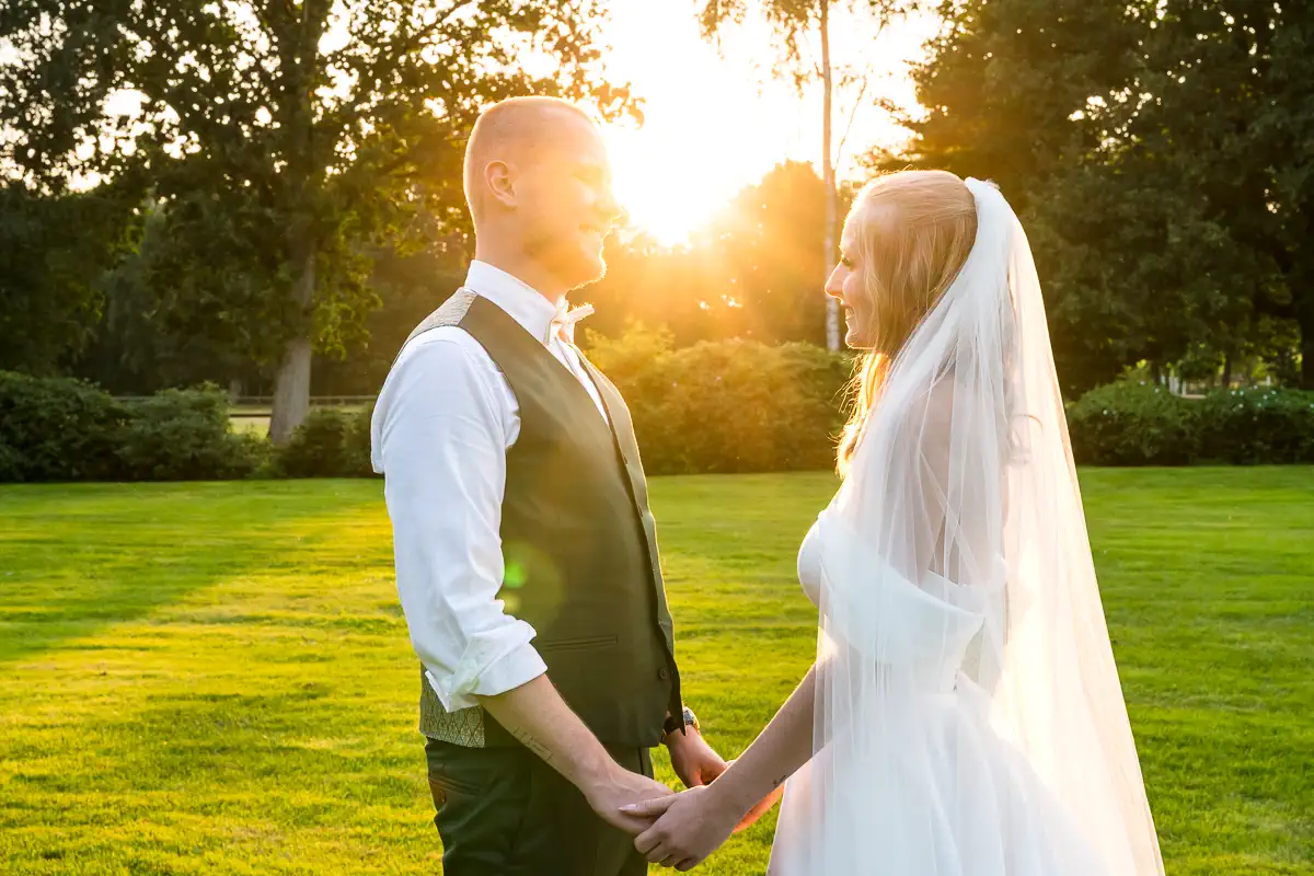Portrait bei Sonnenuntergang